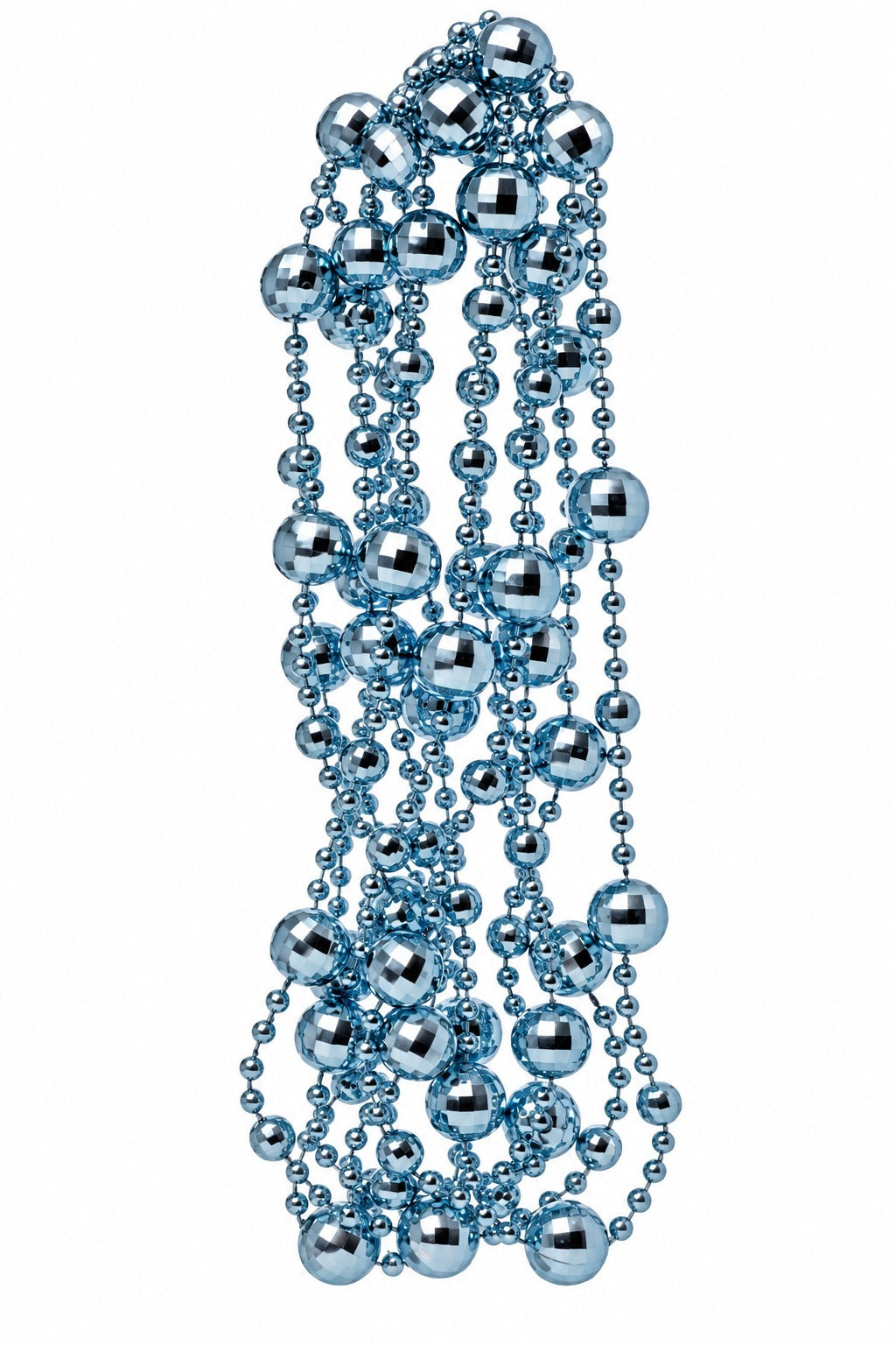 ARPIMEX Weihnachtsperlenkette Kunststoff D 14 Mm 2,7 Mt Blau