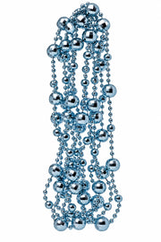 ARPIMEX Weihnachtsperlenkette Kunststoff D 14 Mm 2,7 Mt Blau