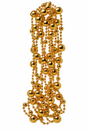 ARPIMEX Weihnachtskette Kunststoffperlen D 14 mm 2,7 m Gold