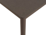 Nardi Piave 70 Tavolo Quadrato Verniciato Tabacco Lamin Materia Tabacco