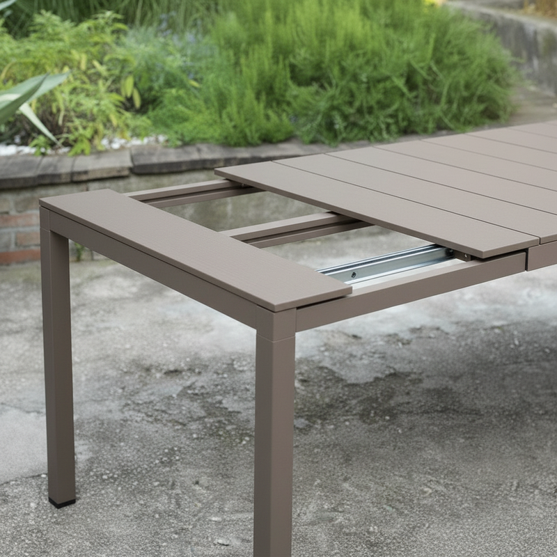Nardi Tisch Rio Extensible Tortora Aluminium DurelTop 210-280