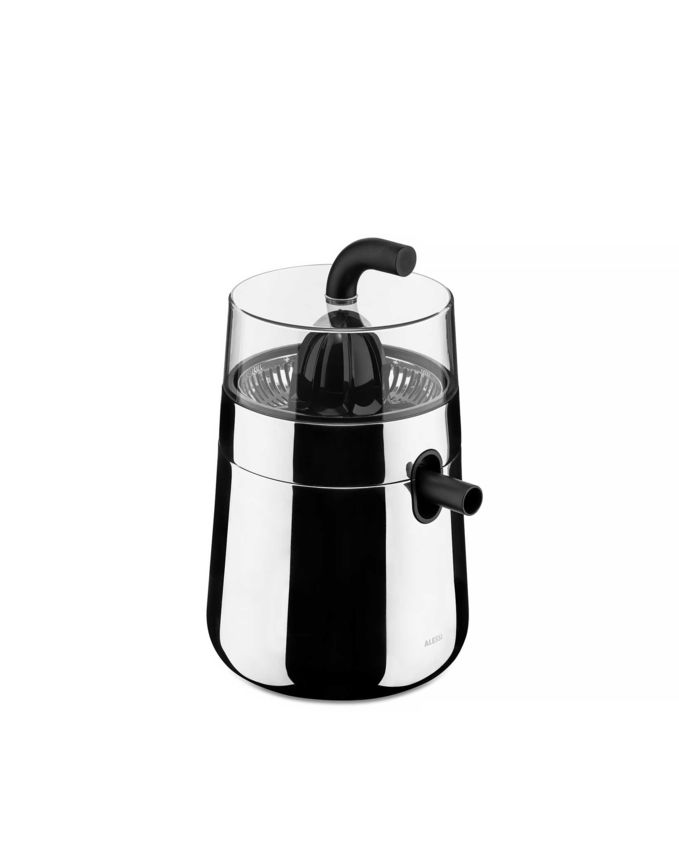 Alessi Toru Elektrischer Entsafter Schwarz aus Edelstahl und Thermoplast-Harz
