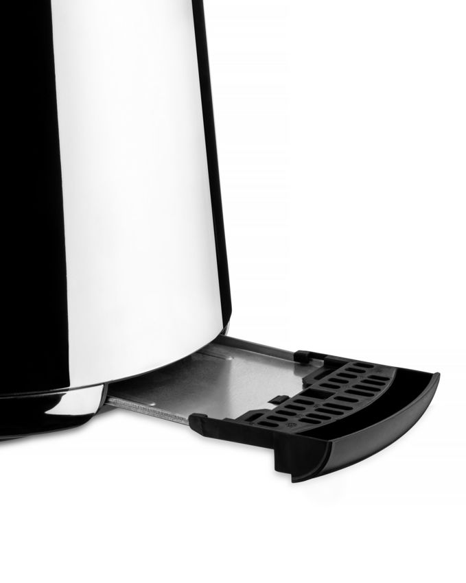 Alessi Toaster Toru Schwarz aus Edelstahl und Thermoplastharz