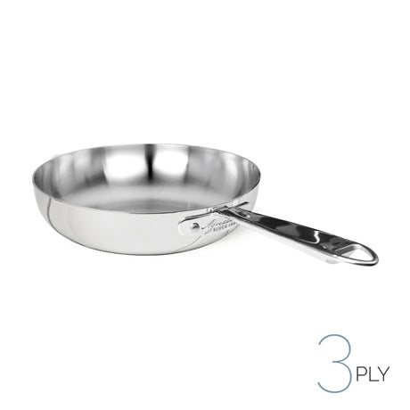 AGNELLI Padella alta Aluinox 3ply Inox con 1 Manico 32x7,5 cm