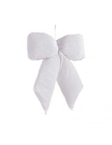 Bizzotto Pendaglio Linsey Fiocco Bianco H 48 cm Decorazione per Albero di Natale