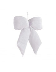 Bizzotto Pendaglio Linsey Fiocco Bianco H 48 cm Decorazione per Albero di Natale