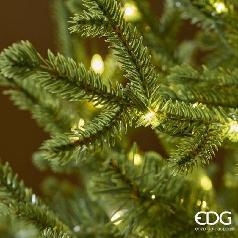 EDG Enzo De Gasperi Pino Natalizio Lucciole con Vaso LED H90 cm IP44 Verde – Albero di Natale Luminoso