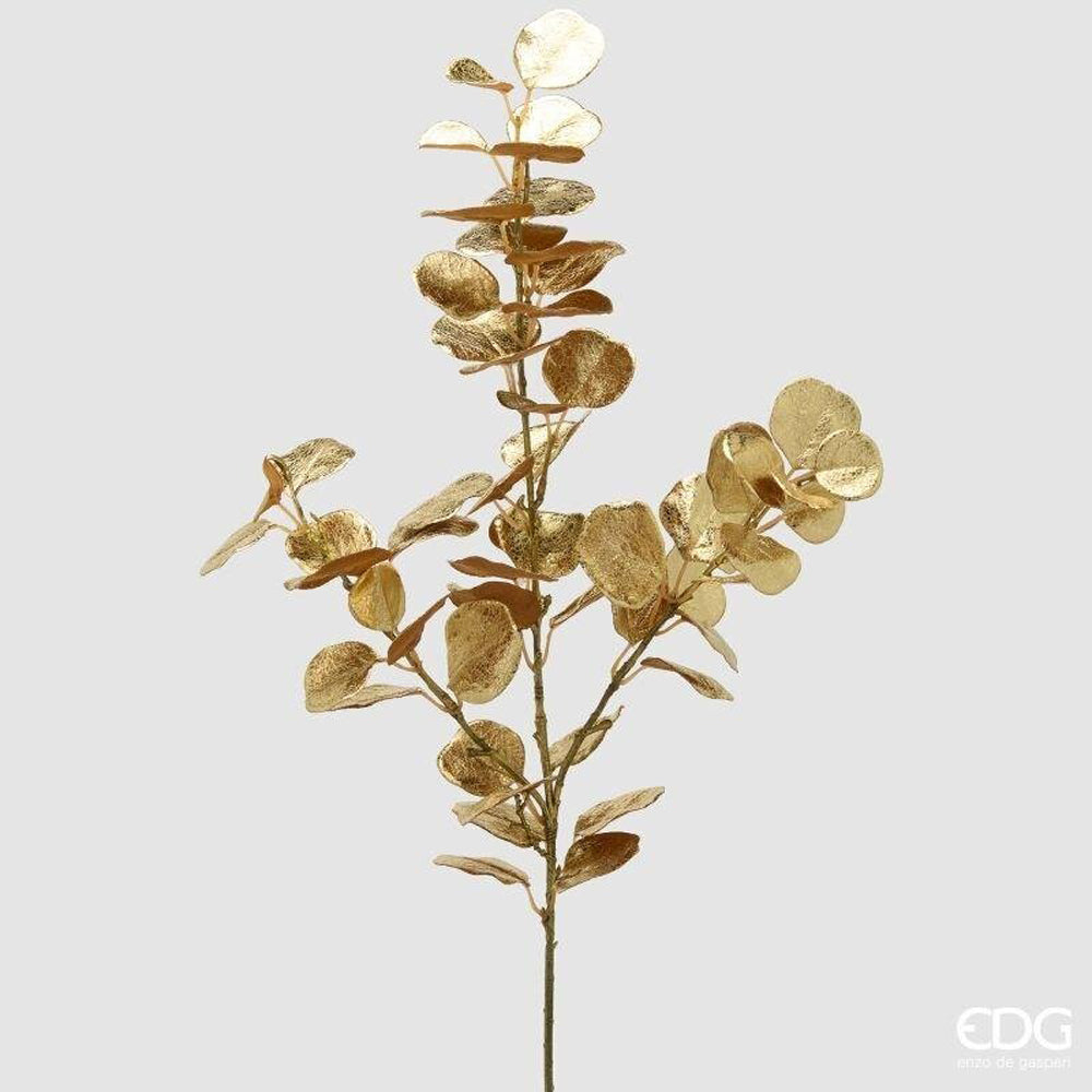EDG Enzo De Gasperi Ramo Eucalipto Gold H83 cm – Decorazione Natalizia