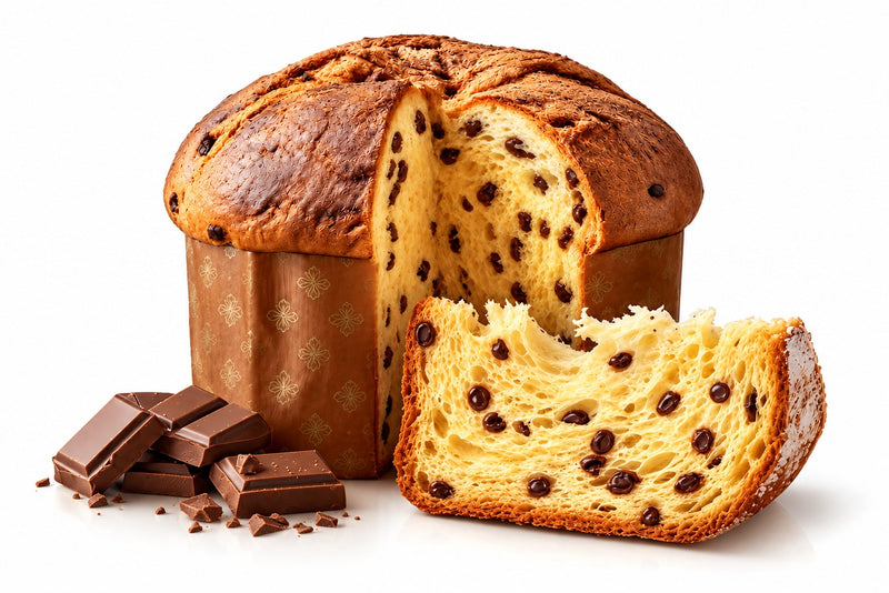 Maxtris Panettone ai Tre Cioccolati 1 kg – Dolce Natalizio Senza Uvetta e Scorze di Agrumi, Idea Regalo di Natale