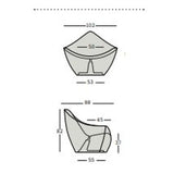 Plust Vela Light Sessel Weiß Polyethylen 88cm