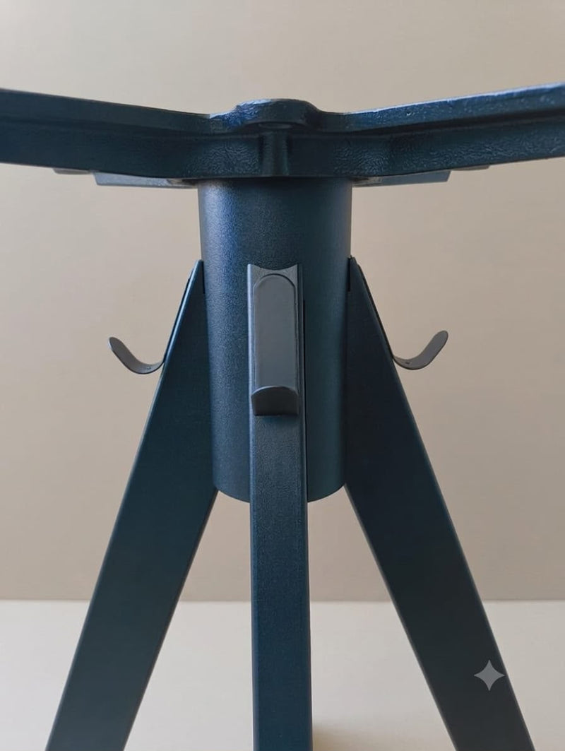 Moia Greenwood Tischgestell 4-Bein-Konstruktion aus schwarzem Stahl 8 kg – robustes Untergestell für moderne Design-Tische