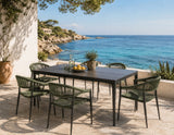 Moia Greenwood Alghero Outdoor-Tisch Anthrazit Feinsteinzeug Grau 180×90 cm