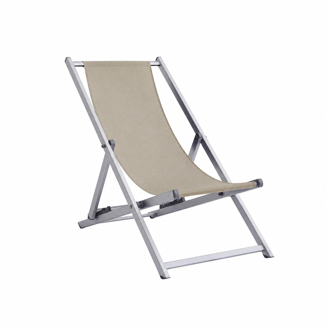Moia Greenwood Liegestuhl Strand Sand Aluminium Textilene 100 cm