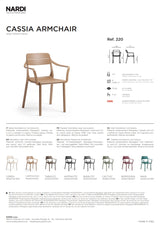 Nardi Sedia Cassia Armchair Kaktus Armlehnen Stapelbar