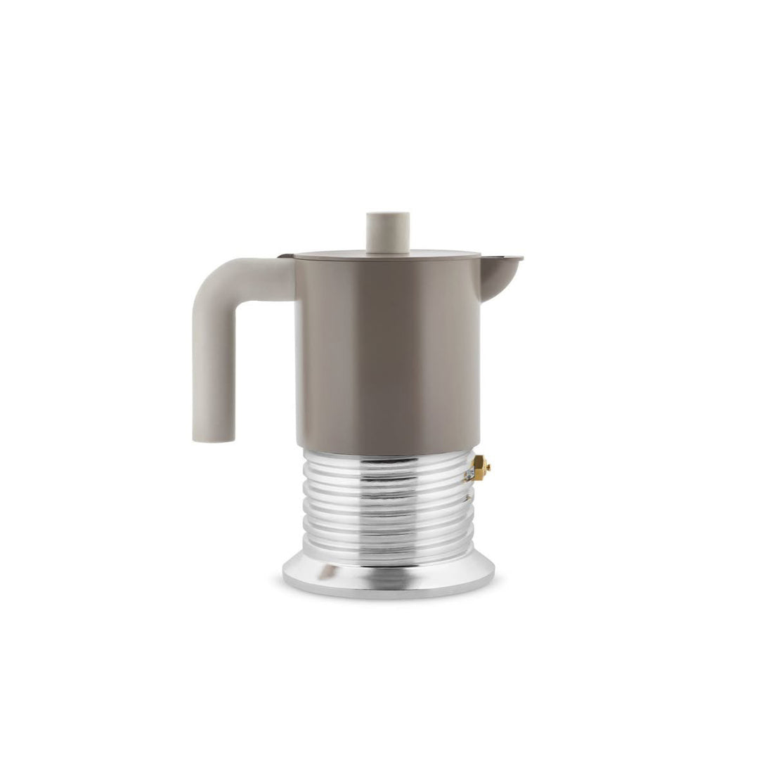 Alessi Vite Espressokanne 3 Tassen Warm Grey