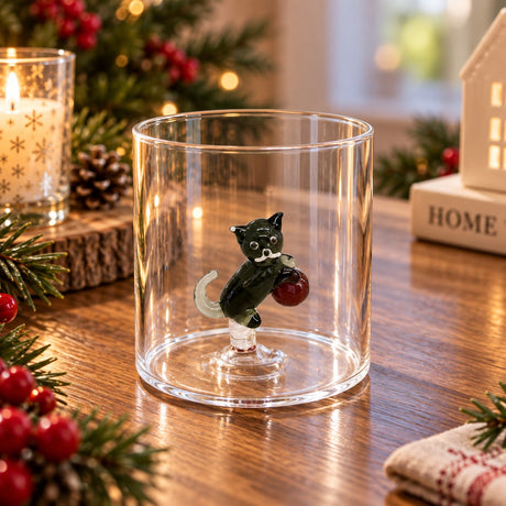 WD LifeStyle Glas Borosilikat 250 ml Katzenmotiv