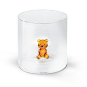 WD LifeStyle Bicchiere Vetro Borosilicato Cc 250 ml Decoro Orsetto