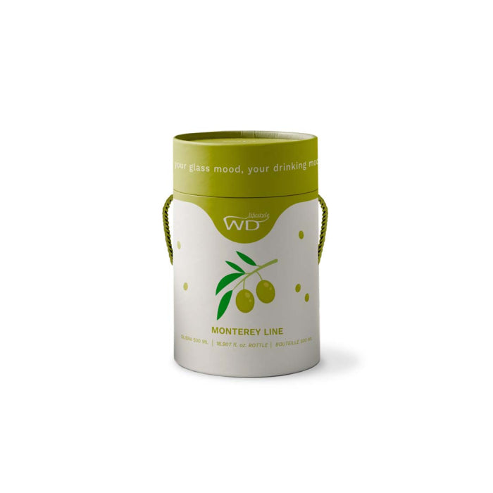 WD LifeStyle Ölkanne Borosilikatglas Cc 500 ml Olivenmuster