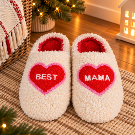 WD LifeStyle Hausschuhe Best Mom Größe S/M – Lustige Hausschuhe