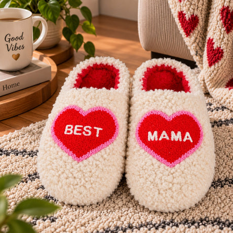 WD LifeStyle Hausschuhe Best Mom Größe M/L – Lustige Hausschuhe