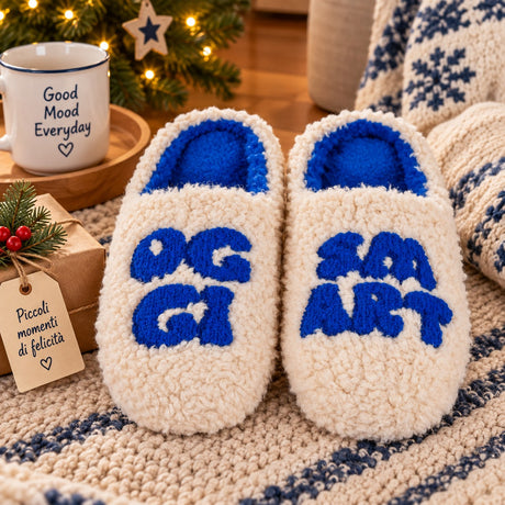 WD LifeStyle Hausschuhe Oggi Smart Größe L/XL – Weihnachtsgeschenkidee