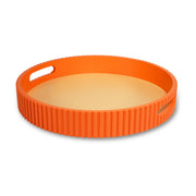 WD LifeStyle Tablett Orange aus MDF D 30 cm – Dekoratives Tablett für Haus und Tisch