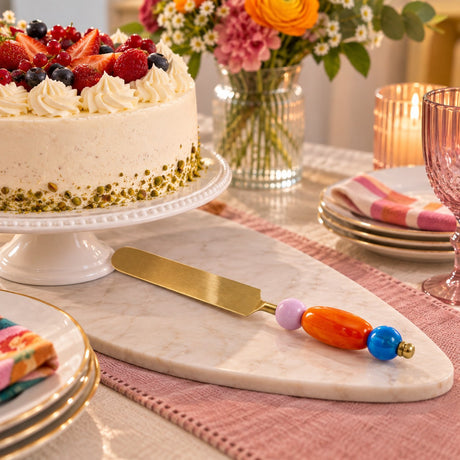 WD LifeStyle Tortenserver Orange – Desserttbesteck für Kuchen und Torten