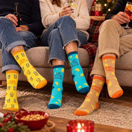 WD LifeStyle Socken Drinks-Thema Einheitsgröße – Originelle Weihnachtsgeschenkidee