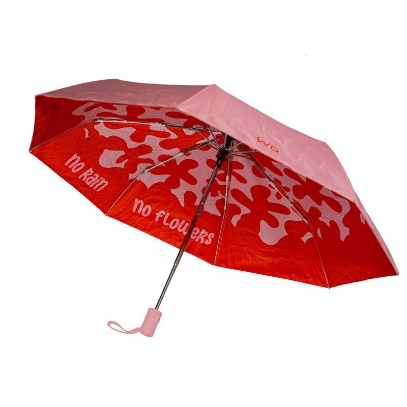 WD LifeStyle Automatischer Regenschirm No Rain No Flowers – Fantasie-Regenschirm