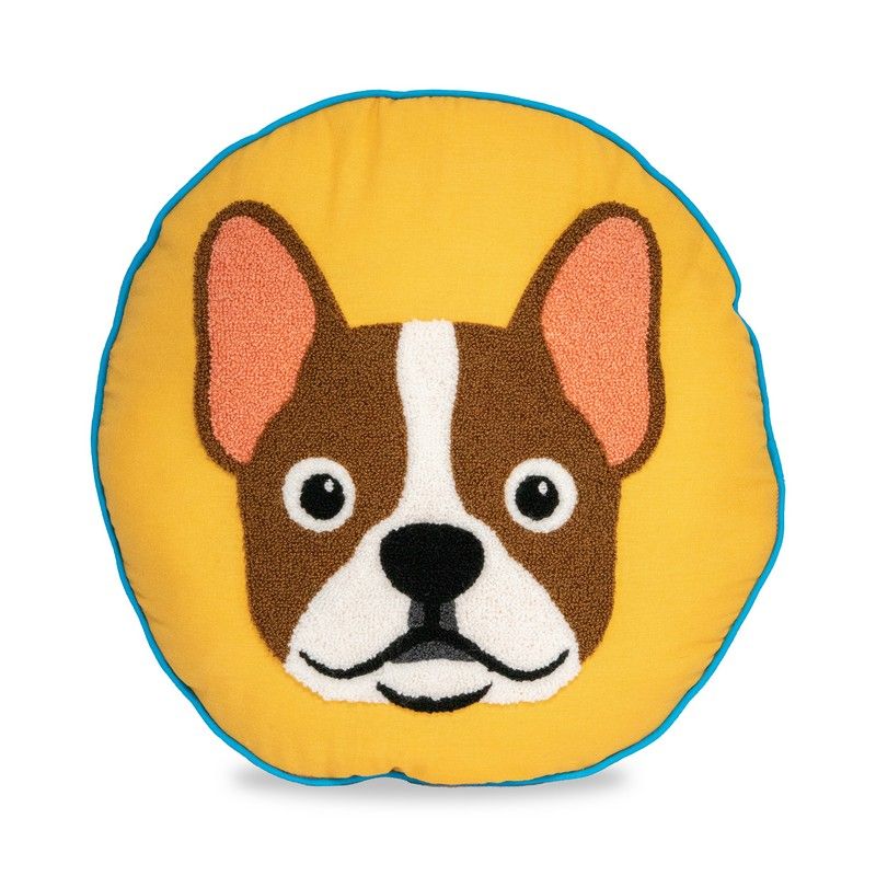 WD LifeStyle Cuscino Decorativo Natale D 40 Cm Bulldog Francese – Cuscino Arredo