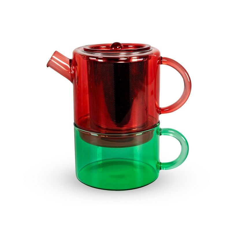 WD LifeStyle Tea for One 400 Ml Rosso e Verde – Idea Regalo Natale