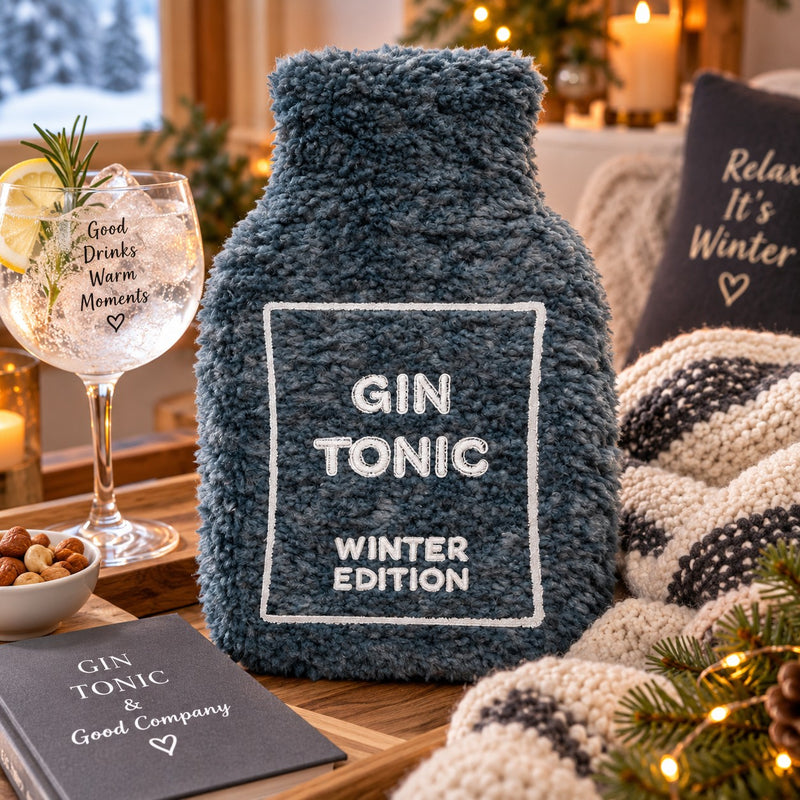 WD LifeStyle Borsa Riscaldante Bouclé Gin Tonic – Idea Regalo Natale