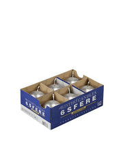 Cereria Di Giorgio Kerzen Kugel Ø 6 cm (6er-Pack) - Silber