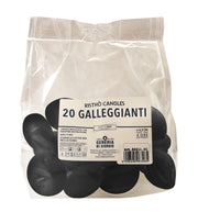 Cereria Di Giorgio Candele Galleggianti Ø 4,5 cm H. 2,7 cm (20 pz) - Nero