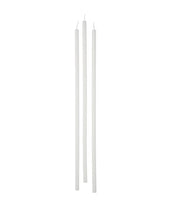 Cereria Di Giorgio Candele Stelo Ø 0,9 cm H. 37 cm (12 pz) - Bianco