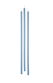Cereria Di Giorgio Kerzenset Stabkerzen Ø 0,9 cm H. 37 cm (12 Stück) - Himmelblau