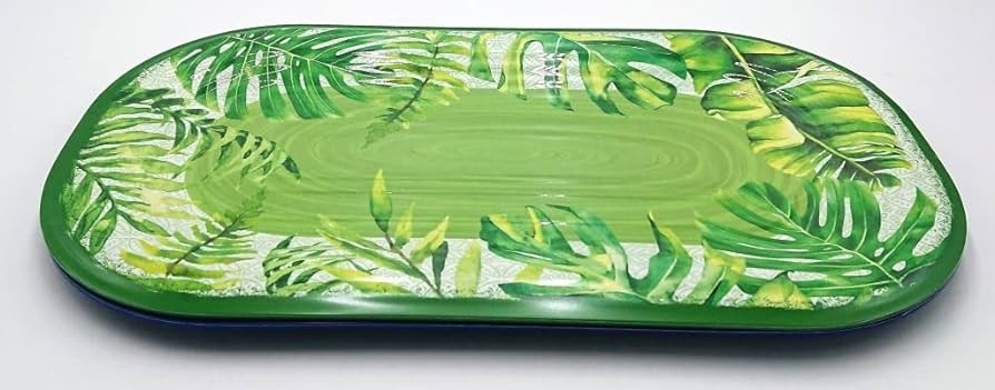 EasyLife Ovales Tablett 40 x 23 cm Bali Grün