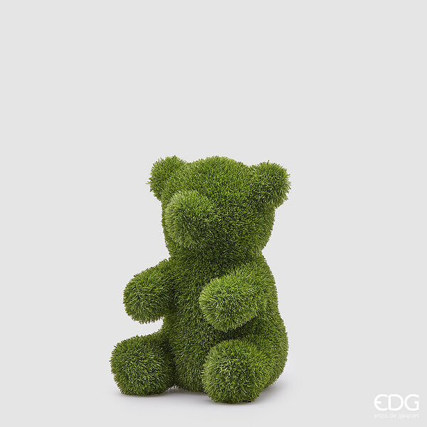 EDG Enzo De Gasperi Decoro Erba Orso H 50 Cm L 30 Cm L 35 Cm Green Verde