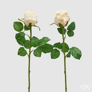 EDG Enzo De Gasperi Rosa Bocciolo Olis 3 Fg Zweig Sortiert H 51 Cm Künstliche Pflanze Elfenbein 1 Stk