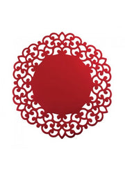 GIVI ITALIA Sottopiatti in carta (4 pz) - Rosso Satin 33 cm