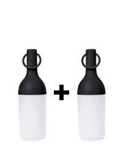 Sompex ELO Baby Lampada Ricaricabile Luce da Esterno Nero 2Pz