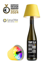 Sompex Top 2.0 Flaschenlampe mit Batterie RGBW Gelb