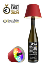 Sompex Top 2.0 Lampada per Bottiglie a Batteria RGBW Rosso