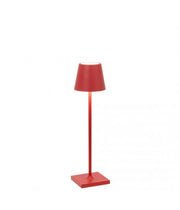 Zafferano Poldina Pro Micro Rosso - Lampada da Tavolo a Led H27.5cm
