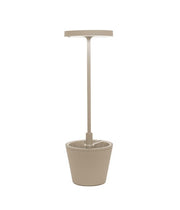 Zafferano Poldina Reverso Sand - Led Tischleuchte H35cm
