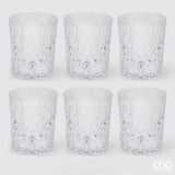 EDG Enzo De Gasperi Trinkglas Rauten H 10 Cm D 8 Cm 6er Set