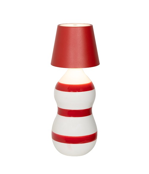 Zafferano Poldina Stopper Lampada H 111 Mm D 111 Mm Rosso