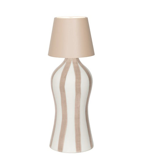 Zafferano Righe Bottiglia Lido D 110 Mm H 264 Mm Sabbia